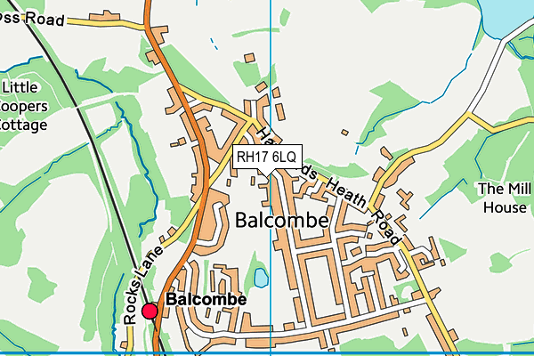 RH17 6LQ map - OS VectorMap District (Ordnance Survey) RH17 6LQ map - OS VectorMap District (Ordnance Survey)