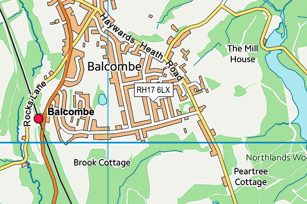 RH17 6LX map - OS VectorMap District (Ordnance Survey) RH17 6LX map - OS VectorMap District (Ordnance Survey)