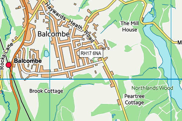 RH17 6NA map - OS VectorMap District (Ordnance Survey)