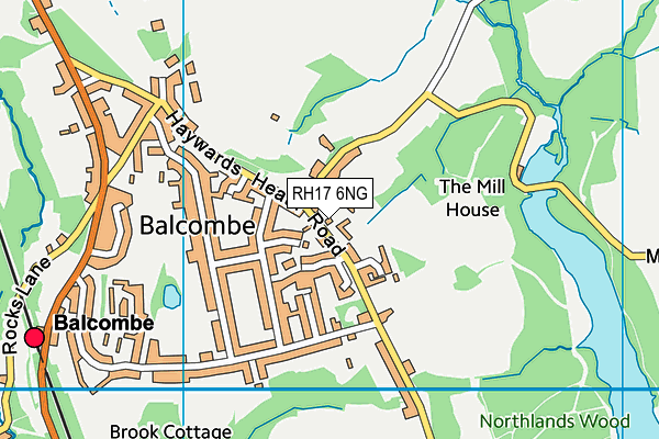 RH17 6NG map - OS VectorMap District (Ordnance Survey) RH17 6NG map - OS VectorMap District (Ordnance Survey)