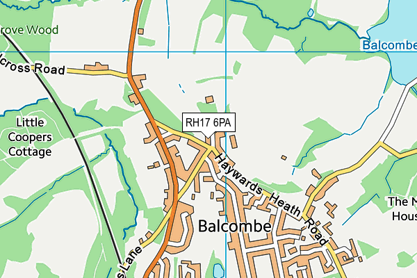 RH17 6PA map - OS VectorMap District (Ordnance Survey) RH17 6PA map - OS VectorMap District (Ordnance Survey)