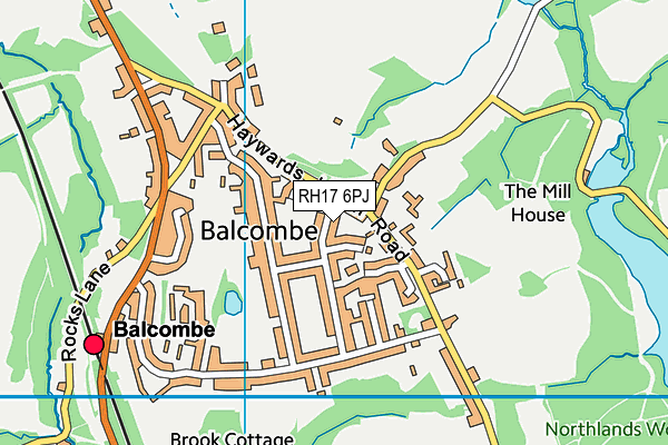 RH17 6PJ map - OS VectorMap District (Ordnance Survey) RH17 6PJ map - OS VectorMap District (Ordnance Survey)