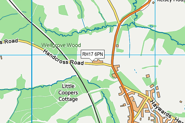 RH17 6PN map - OS VectorMap District (Ordnance Survey) RH17 6PN map - OS VectorMap District (Ordnance Survey)