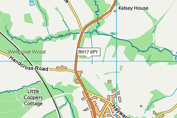 RH17 6PY map - OS VectorMap District (Ordnance Survey) RH17 6PY map - OS VectorMap District (Ordnance Survey)