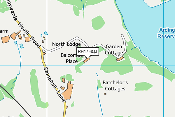 RH17 6QJ map - OS VectorMap District (Ordnance Survey) RH17 6QJ map - OS VectorMap District (Ordnance Survey)