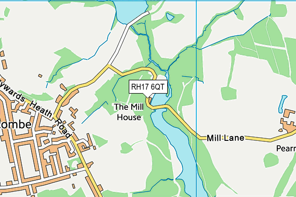 RH17 6QT map - OS VectorMap District (Ordnance Survey)
