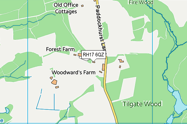 RH17 6QZ map - OS VectorMap District (Ordnance Survey)