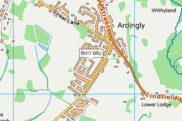 RH17 6RU map - OS VectorMap District (Ordnance Survey) RH17 6RU map - OS VectorMap District (Ordnance Survey)