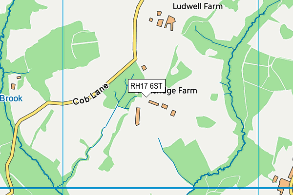 RH17 6ST map - OS VectorMap District (Ordnance Survey) RH17 6ST map - OS VectorMap District (Ordnance Survey)