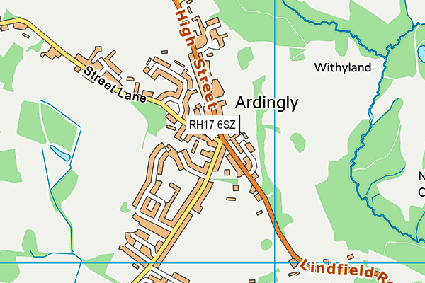 RH17 6SZ map - OS VectorMap District (Ordnance Survey) RH17 6SZ map - OS VectorMap District (Ordnance Survey)