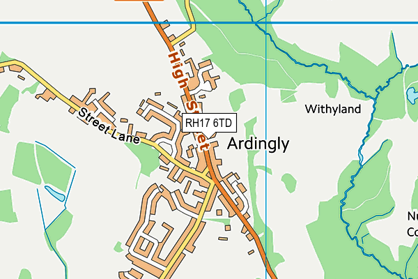 RH17 6TD map - OS VectorMap District (Ordnance Survey) RH17 6TD map - OS VectorMap District (Ordnance Survey)
