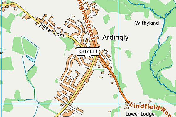 RH17 6TT map - OS VectorMap District (Ordnance Survey) RH17 6TT map - OS VectorMap District (Ordnance Survey)