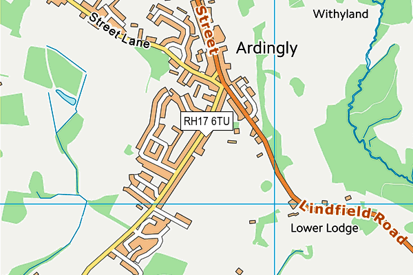 RH17 6TU map - OS VectorMap District (Ordnance Survey) RH17 6TU map - OS VectorMap District (Ordnance Survey)