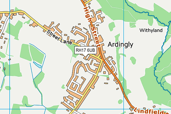 RH17 6UB map - OS VectorMap District (Ordnance Survey) RH17 6UB map - OS VectorMap District (Ordnance Survey)