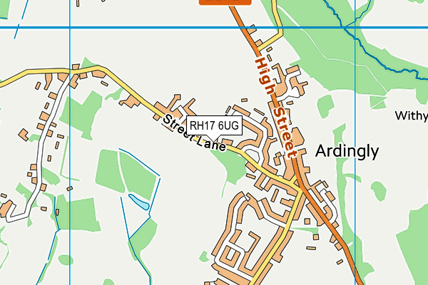RH17 6UG map - OS VectorMap District (Ordnance Survey) RH17 6UG map - OS VectorMap District (Ordnance Survey)