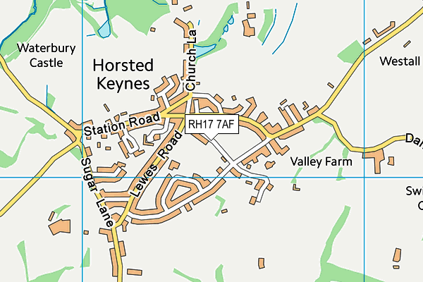 RH17 7AF map - OS VectorMap District (Ordnance Survey)