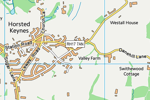 RH17 7AN map - OS VectorMap District (Ordnance Survey) RH17 7AN map - OS VectorMap District (Ordnance Survey)
