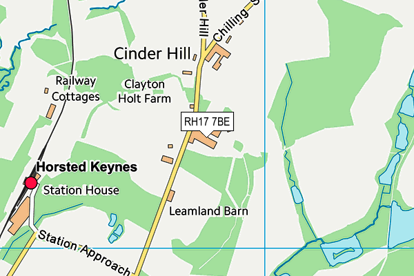 RH17 7BE map - OS VectorMap District (Ordnance Survey) RH17 7BE map - OS VectorMap District (Ordnance Survey)