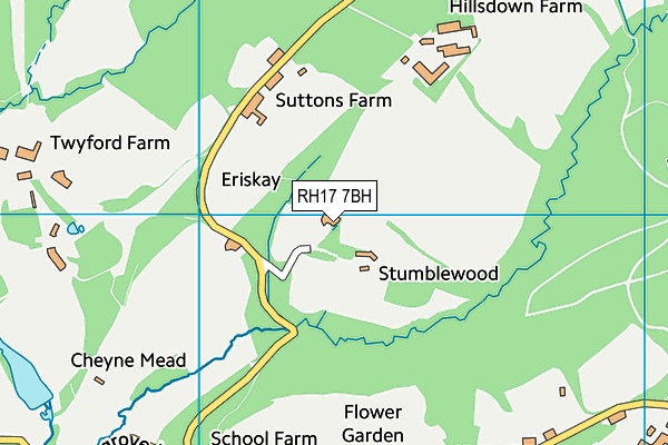 RH17 7BH map - OS VectorMap District (Ordnance Survey) RH17 7BH map - OS VectorMap District (Ordnance Survey)