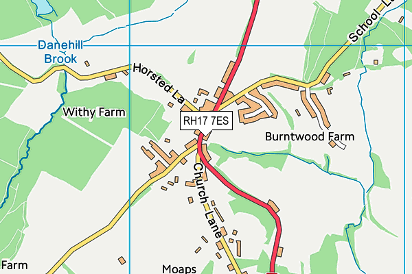 RH17 7ES map - OS VectorMap District (Ordnance Survey) RH17 7ES map - OS VectorMap District (Ordnance Survey)