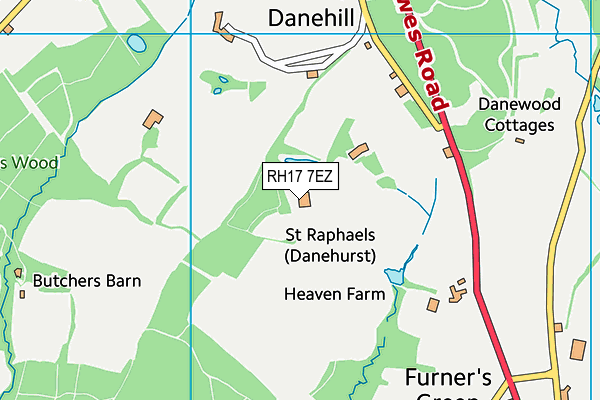 RH17 7EZ map - OS VectorMap District (Ordnance Survey) RH17 7EZ map - OS VectorMap District (Ordnance Survey)