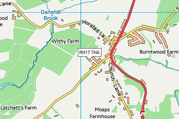 RH17 7HA map - OS VectorMap District (Ordnance Survey) RH17 7HA map - OS VectorMap District (Ordnance Survey)
