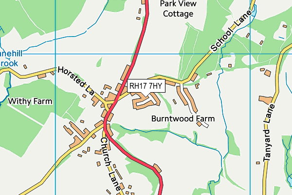 RH17 7HY map - OS VectorMap District (Ordnance Survey) RH17 7HY map - OS VectorMap District (Ordnance Survey)