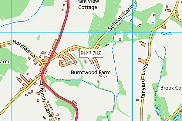 RH17 7HZ map - OS VectorMap District (Ordnance Survey) RH17 7HZ map - OS VectorMap District (Ordnance Survey)