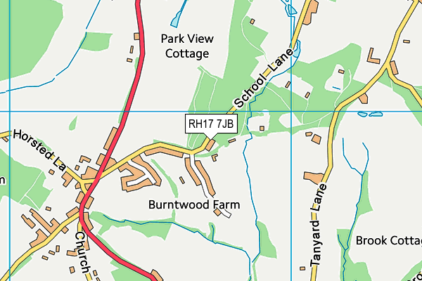 RH17 7JB map - OS VectorMap District (Ordnance Survey) RH17 7JB map - OS VectorMap District (Ordnance Survey)