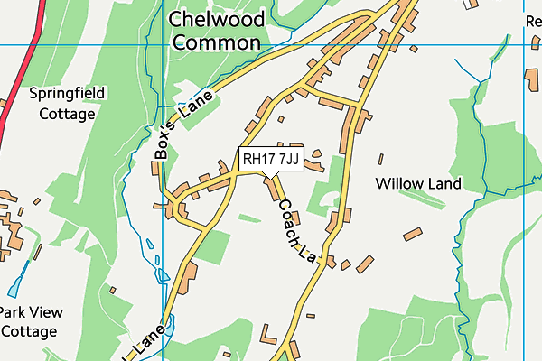 RH17 7JJ map - OS VectorMap District (Ordnance Survey) RH17 7JJ map - OS VectorMap District (Ordnance Survey)