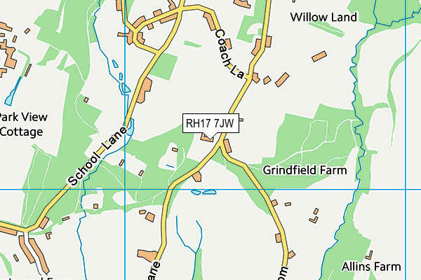 RH17 7JW map - OS VectorMap District (Ordnance Survey) RH17 7JW map - OS VectorMap District (Ordnance Survey)