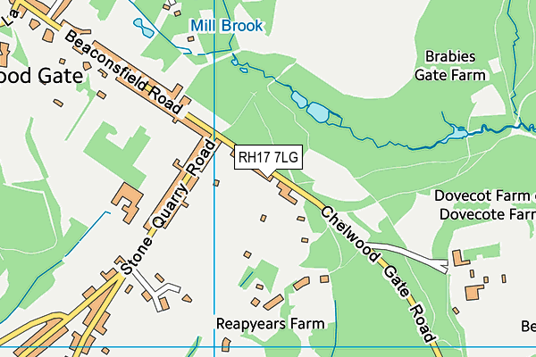 RH17 7LG map - OS VectorMap District (Ordnance Survey) RH17 7LG map - OS VectorMap District (Ordnance Survey)