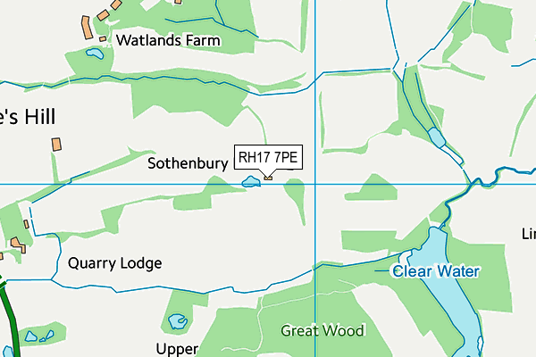 RH17 7PE map - OS VectorMap District (Ordnance Survey) RH17 7PE map - OS VectorMap District (Ordnance Survey)