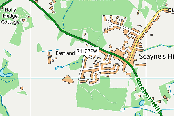 RH17 7PW map - OS VectorMap District (Ordnance Survey) RH17 7PW map - OS VectorMap District (Ordnance Survey)