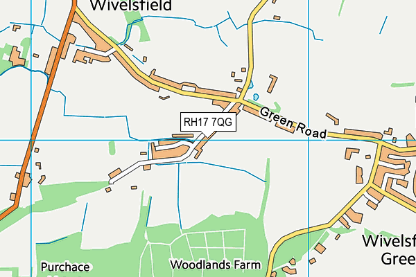 RH17 7QG map - OS VectorMap District (Ordnance Survey)