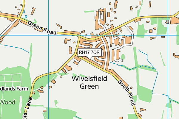 RH17 7QR map - OS VectorMap District (Ordnance Survey) RH17 7QR map - OS VectorMap District (Ordnance Survey)