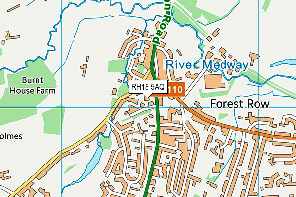 RH18 5AQ map - OS VectorMap District (Ordnance Survey) RH18 5AQ map - OS VectorMap District (Ordnance Survey)