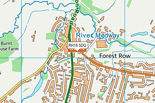 RH18 5DQ map - OS VectorMap District (Ordnance Survey) RH18 5DQ map - OS VectorMap District (Ordnance Survey)