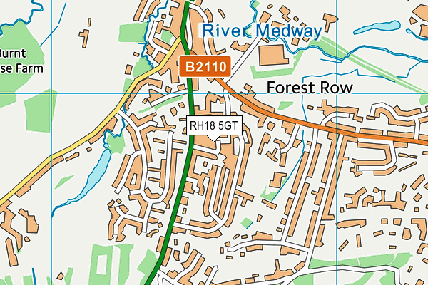 RH18 5GT map - OS VectorMap District (Ordnance Survey) RH18 5GT map - OS VectorMap District (Ordnance Survey)