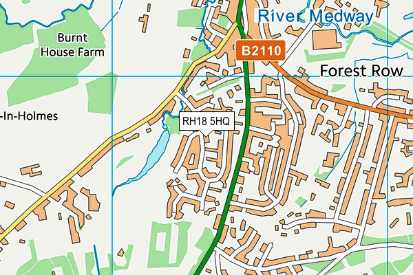 RH18 5HQ map - OS VectorMap District (Ordnance Survey) RH18 5HQ map - OS VectorMap District (Ordnance Survey)