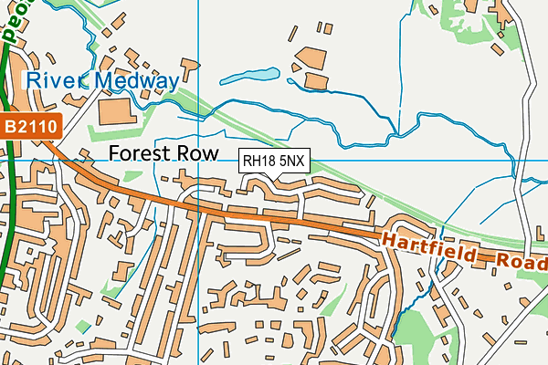 RH18 5NX map - OS VectorMap District (Ordnance Survey) RH18 5NX map - OS VectorMap District (Ordnance Survey)