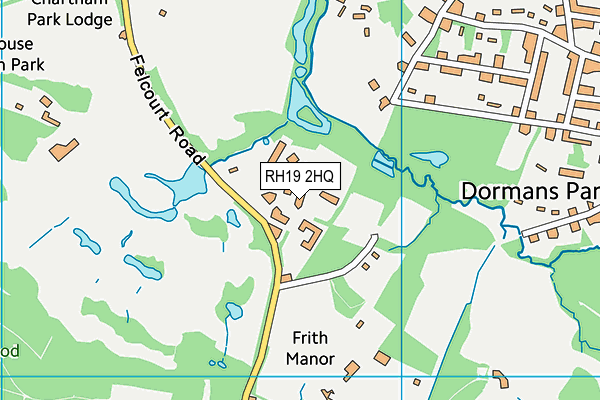 RH19 2HQ map - OS VectorMap District (Ordnance Survey) RH19 2HQ map - OS VectorMap District (Ordnance Survey)