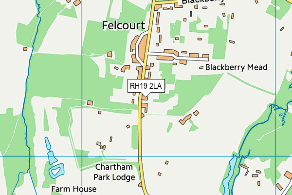 RH19 2LA map - OS VectorMap District (Ordnance Survey) RH19 2LA map - OS VectorMap District (Ordnance Survey)