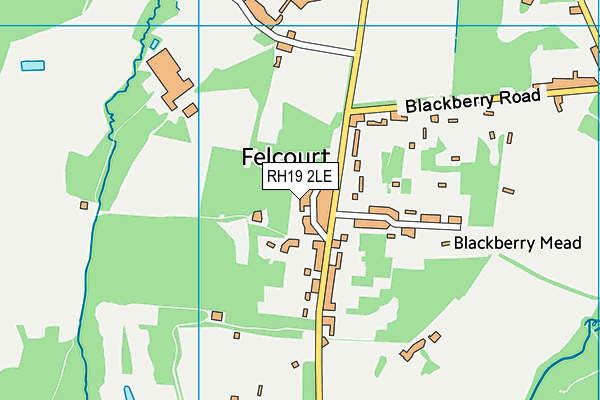RH19 2LE map - OS VectorMap District (Ordnance Survey) RH19 2LE map - OS VectorMap District (Ordnance Survey)