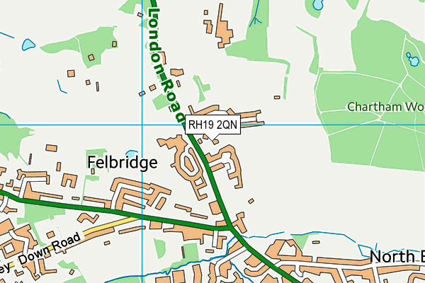RH19 2QN map - OS VectorMap District (Ordnance Survey) RH19 2QN map - OS VectorMap District (Ordnance Survey)
