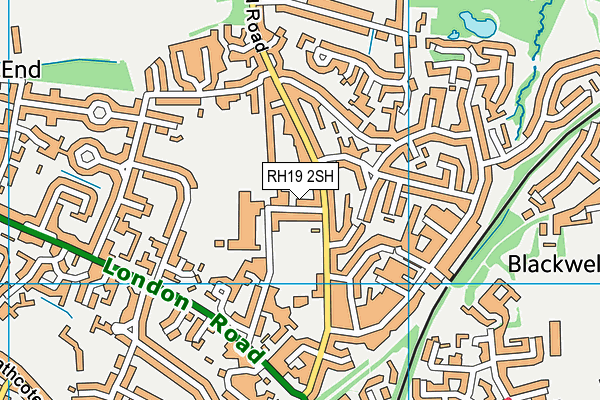 RH19 2SH map - OS VectorMap District (Ordnance Survey) RH19 2SH map - OS VectorMap District (Ordnance Survey)