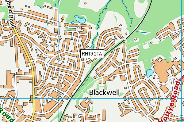 RH19 2TA map - OS VectorMap District (Ordnance Survey) RH19 2TA map - OS VectorMap District (Ordnance Survey)