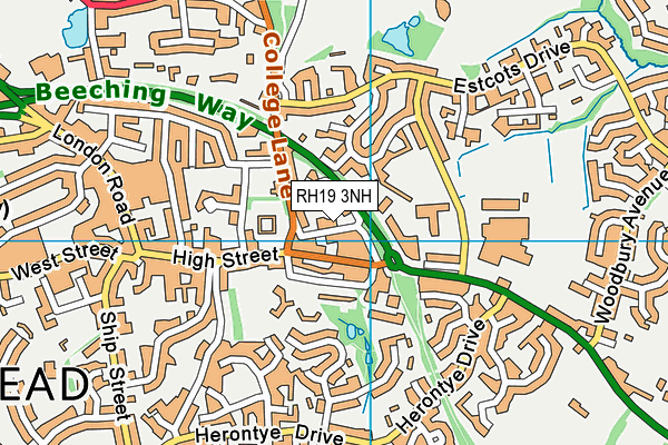 RH19 3NH map - OS VectorMap District (Ordnance Survey) RH19 3NH map - OS VectorMap District (Ordnance Survey)
