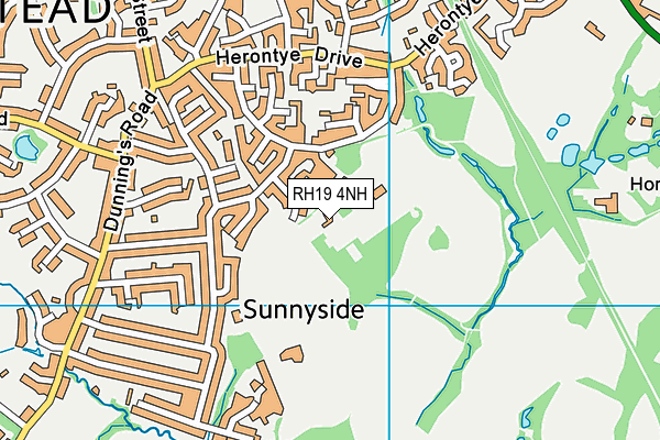 RH19 4NH map - OS VectorMap District (Ordnance Survey) RH19 4NH map - OS VectorMap District (Ordnance Survey)