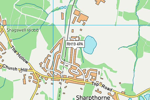 RH19 4PA map - OS VectorMap District (Ordnance Survey) RH19 4PA map - OS VectorMap District (Ordnance Survey)